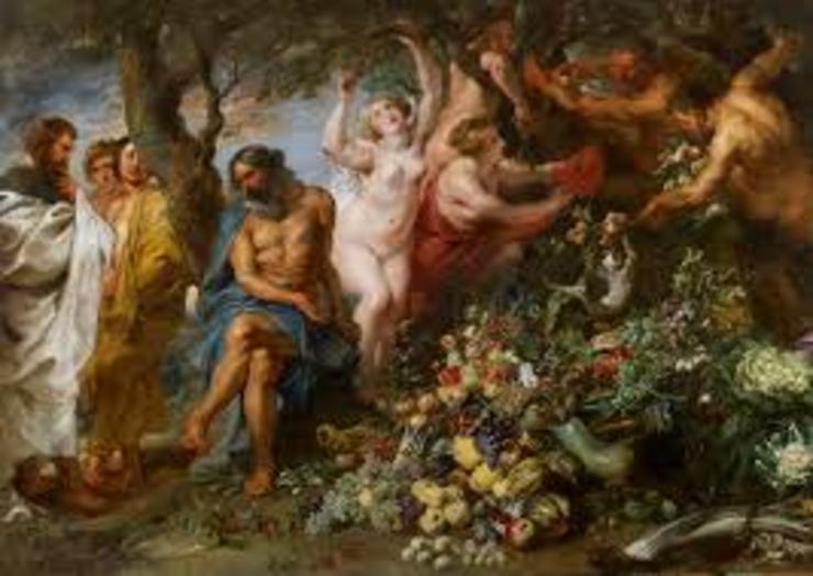Cadro alegórico ao vexetarianismo dos pitagóricos /Peter Paul Rubens / Wikipedia