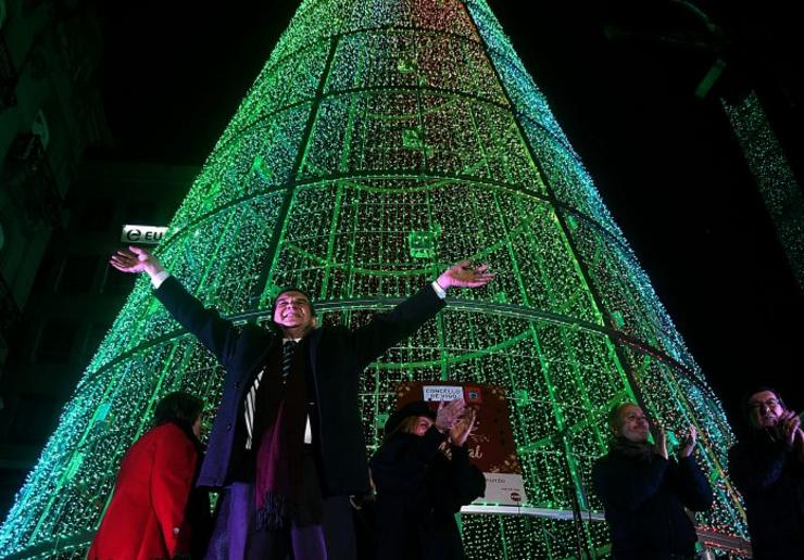 Abel Caballero no apagado das luces de Nadal / Miguel Núñez