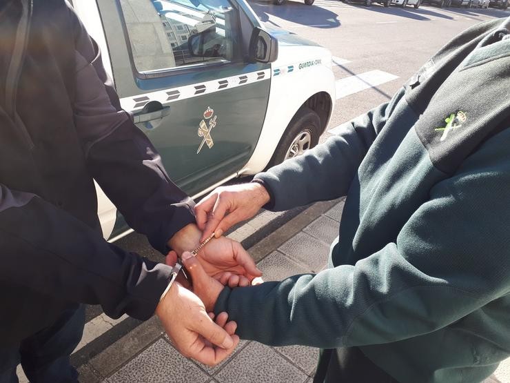 Detido pola Garda Civil na provincia de Pontevedra.. GARDA CIVIL