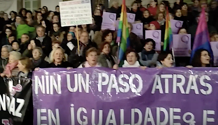 Manifestación en Vigo contra o machismo da ultradereita 