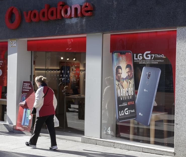 Tendas Vodafone en Madrid. Eduardo Parra - Europa Press