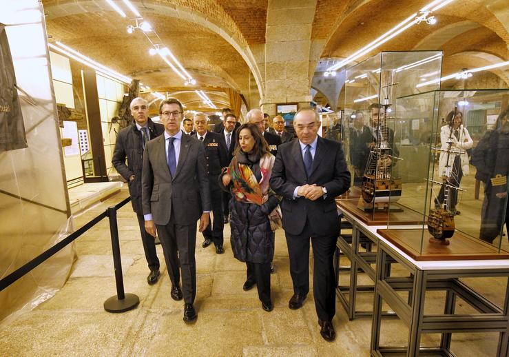 Visita a EXPONAV en Ferrol do presidente da Xunta, Alberto Núñez Feijóo, e l. Mero Barral - Europa Press 