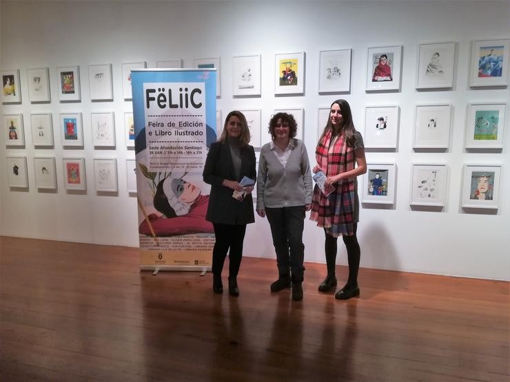 Matilde Rodríguez, Goretti Sanmartín e Ana Salgado na presentación / Europa Press