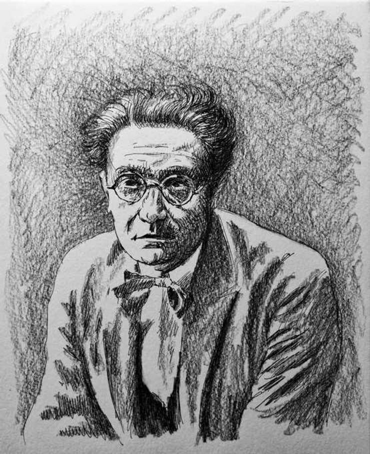 Castelao, caricatura de Lluís Bagaría i Bou