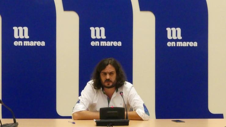 Antón Sánchez no Parlamento, deputado de En Marea. EN MAREA - Arquivo / Europa Press