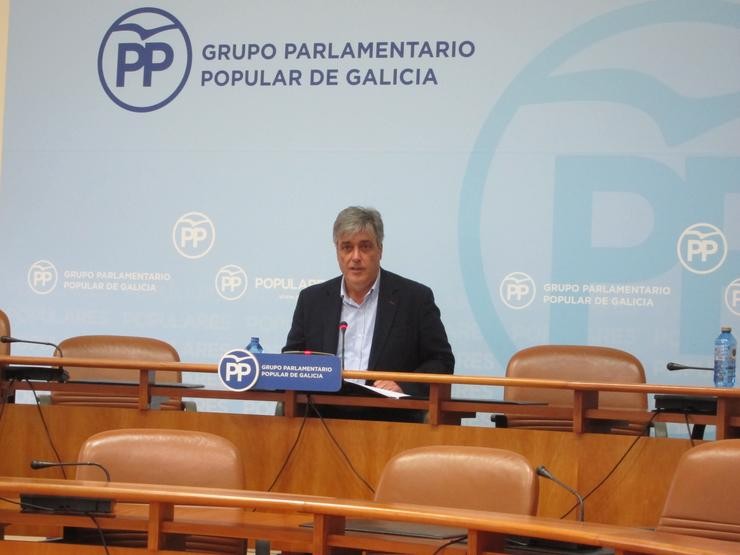 Portavoz parlamentario do PPdeG, Pedro Puy. 