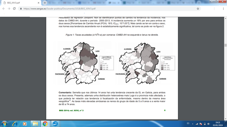 Mapas Borreliose Galicia 