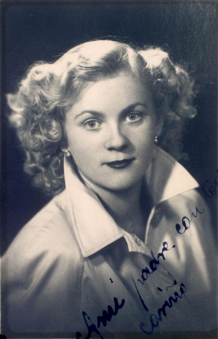 Teresa de Mugardos, nos anos 50.