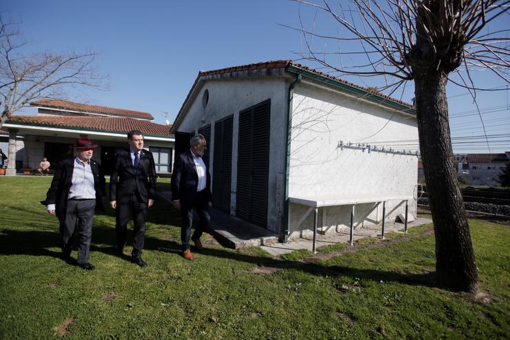 O conselleiro de Cultura visita albergue peregrinos en Pontevedra.. XUNTA