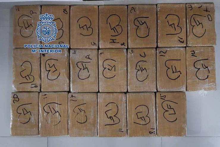 Interceptados 400 quilogramos de cocaína en Madrid introducidos por Galicia con d. POLICÍA NACIONAL 