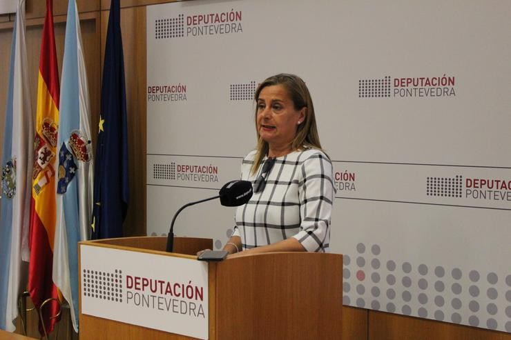 Rolda de prensa de Carmela Silva.. DEPUTACIÓN DE PONTEVEDRA / Europa Press