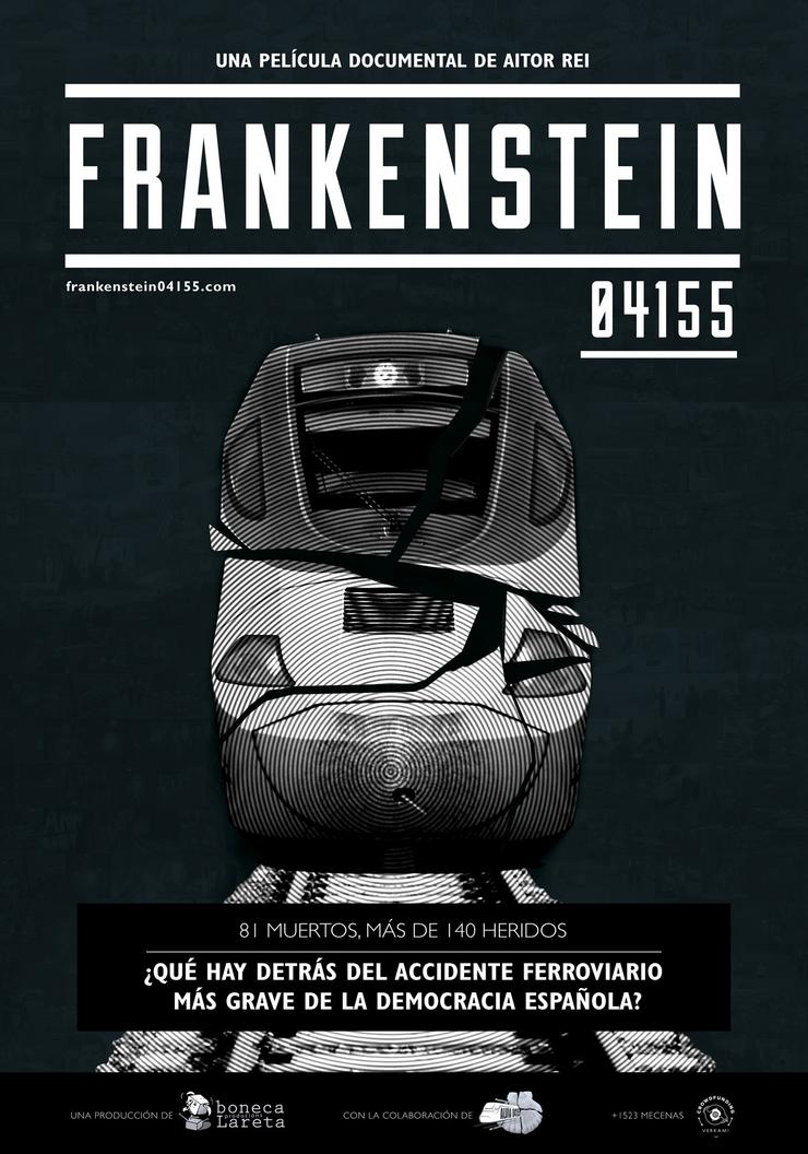 Poster de 'Frankenstein-04155', sobre o accidente do Alvia en Angrois. BONECA LARETA - Arquivo 