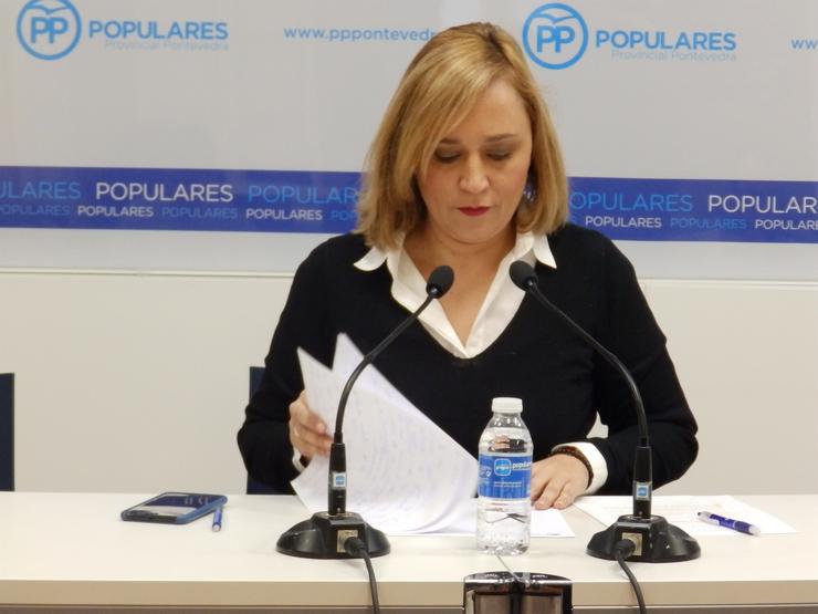 A portavoz do grupo municipal Popular de Vigo, Elena Muñoz, nunha foto de arquivo. PARTIDO POPULAR
