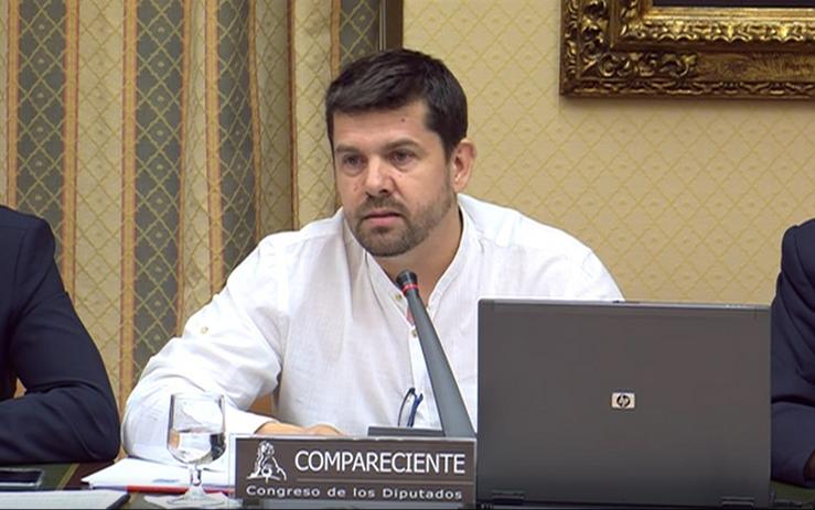 Jesús Domínguez, no Congreso, na comisión do accidente de Angrois. CAPTURA - Arquivo 