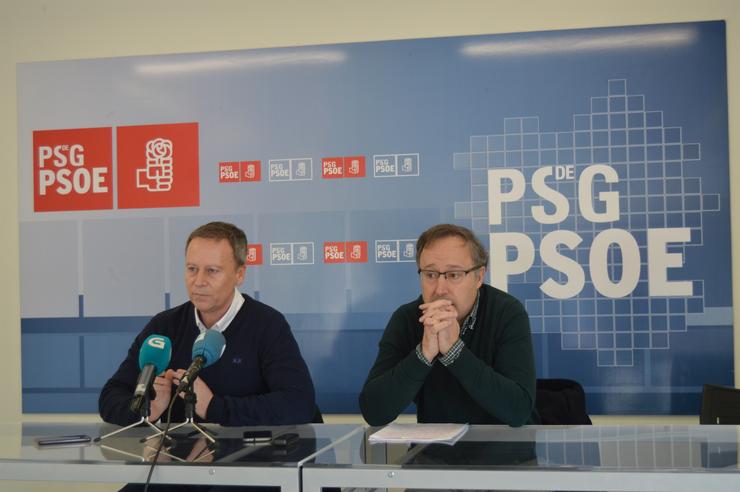 Rolda de prensa no PSOE de Ourense. / Europa Press