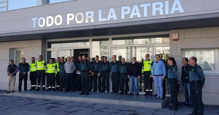 Galicia rende homenaxe aos falecidos o 11-M no 15ª aniversario de áteos. GARDA CIVIL 