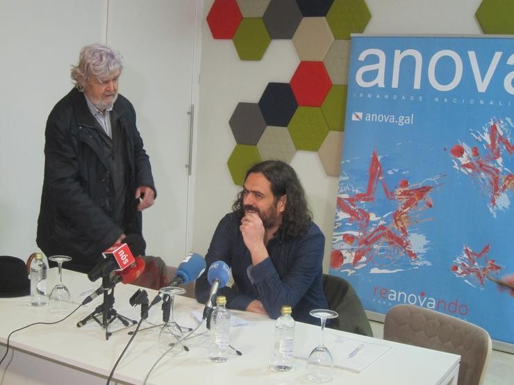 Antón Sánchez e Xosé Manuel Beiras, de Anova. EUROPA PRESS - Arquivo 