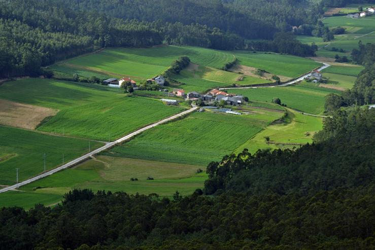 Zona de Val de Campiña, en Corcoesto. SALVEMOS CABANA - Arquivo 