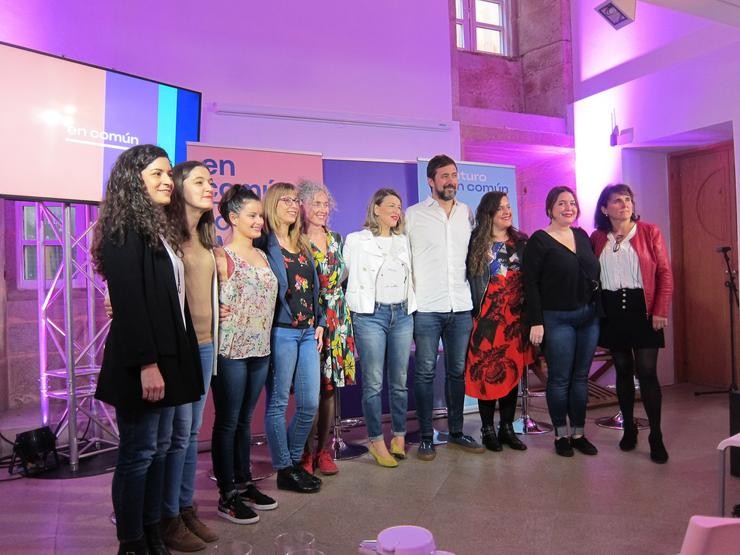 Os candidatos de Unidas Podemos.