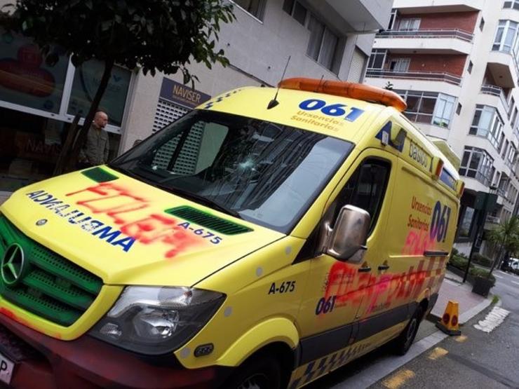 Galicia.- Un total de 21 ambulancias picadas entre este martes e mércores por. GARDA CIVIL