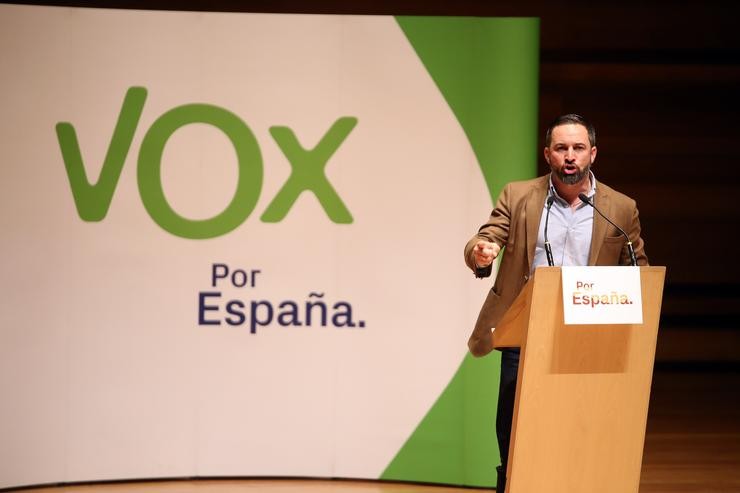 O líder de Vox, Santiago Abascal 
