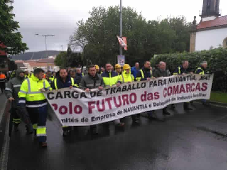 O sector naval da ría de Ferrol volve saír á rúa para demandar carga de traballo / Europa Press