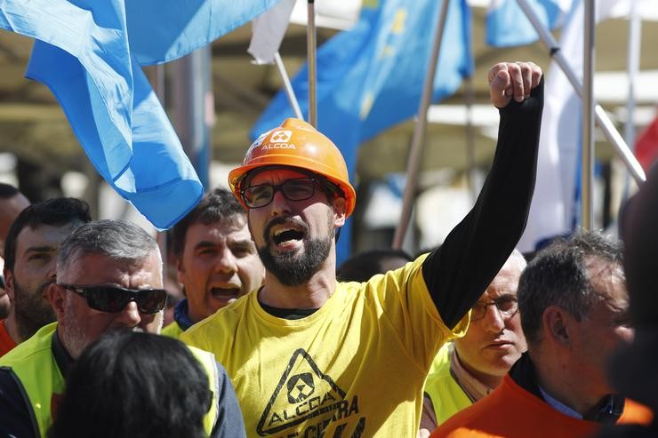 Manifestación de Alcoa. Eduardo Parra - Europa Press