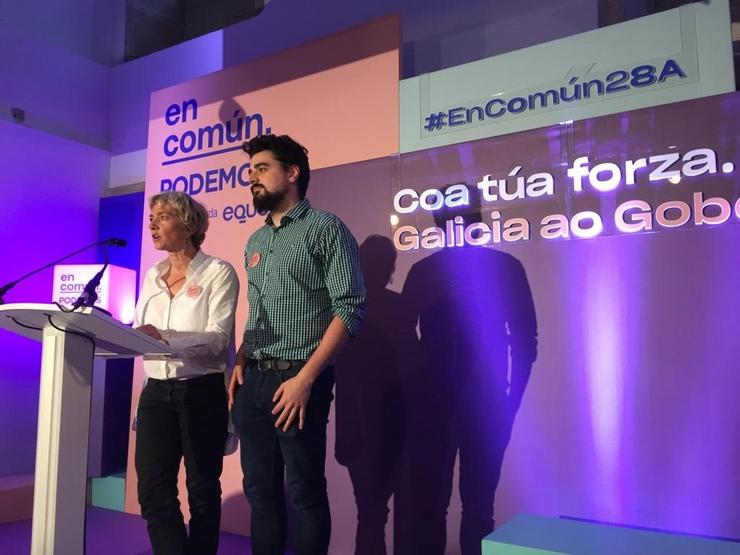 28A.- En Común Unidas Podemos Ve Nas Enquisas A pé De Urna A Posibilidade De Lograr 'Un Goberno Do Cambio'