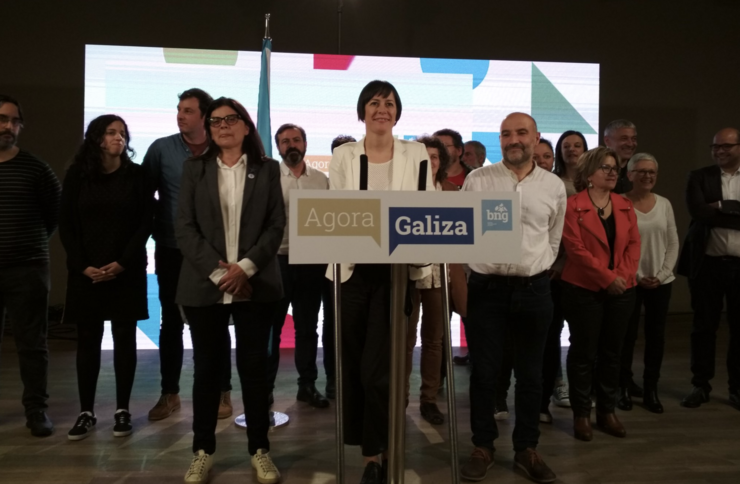 Ana Pontón, tras coñecer os resultados das eleccións xerais de 2019 