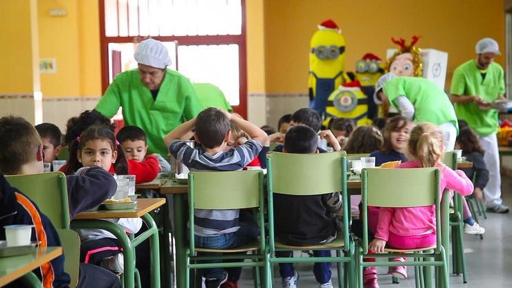 Comedor escolar. EUROPA PRESS/JCCM - Arquivo