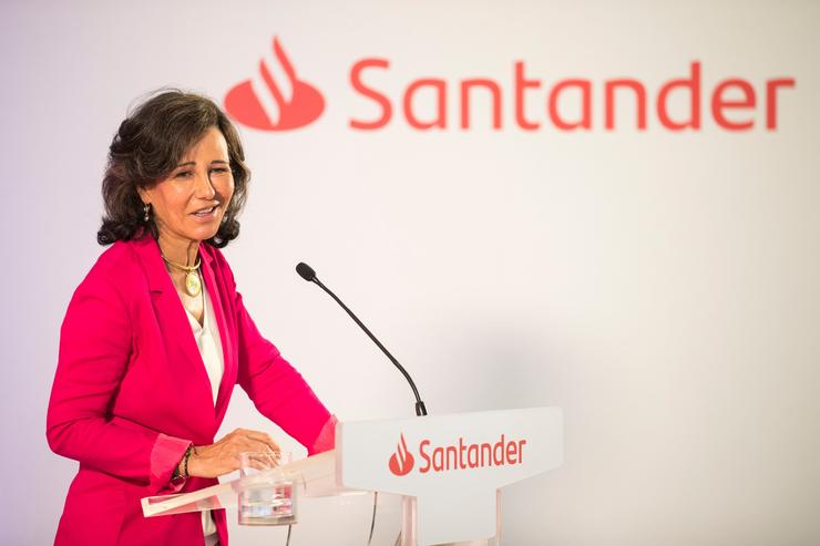 A presidenta do Banco Santander, Ana Botín / Europa Press.