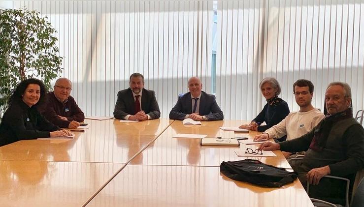 Reunión dos enfermeiros cos representantes da Consellaría de Sanidade. COLEXIO DE ENFERMARÍA DA CORUÑA 