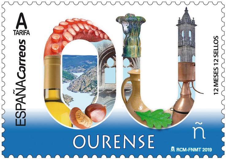 Correos emite un selo que rende homenaxe á provincia de Ourense. CORREOS 