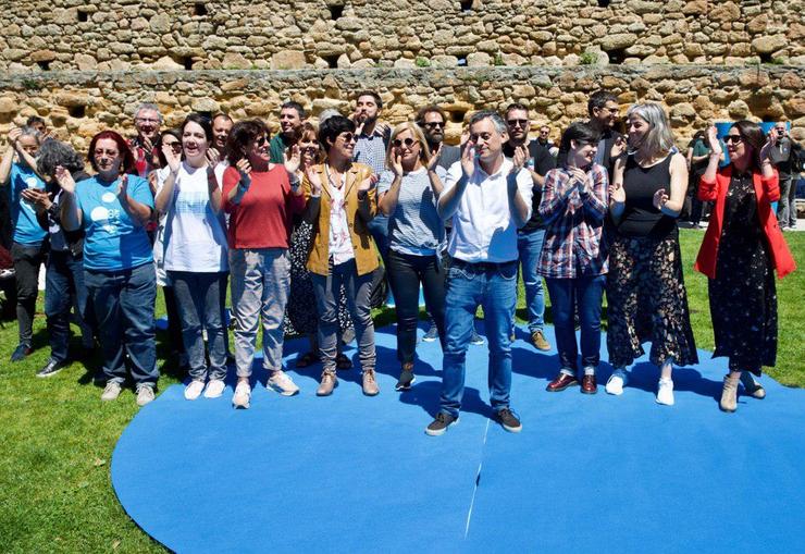 Xulio Ferreiro na romaría Vivir na Coruña organizada pola Marea Atlántica 