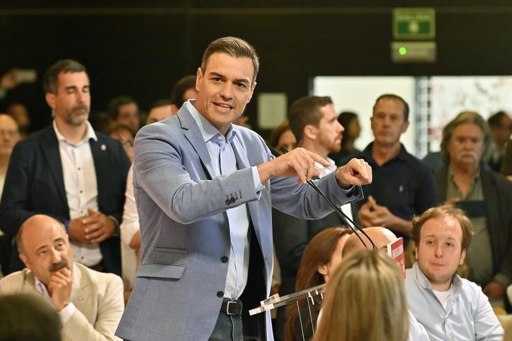 Pedro Sánchez, na Coruña 