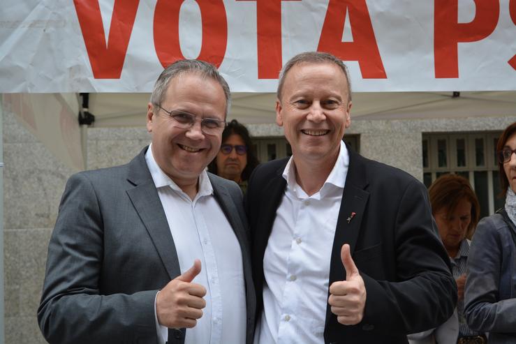 Rafa Villarino nun acto do PSOE en Ourense 