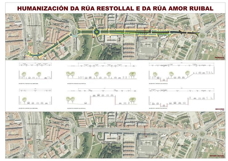 26M.- Bugallo (Psdeg) Promete Transformar Ou Restollal E Amor Ruibal De Santiago Nunha Avenida Urbana. PARTIDO SOCIALISTA DE GALICIA 