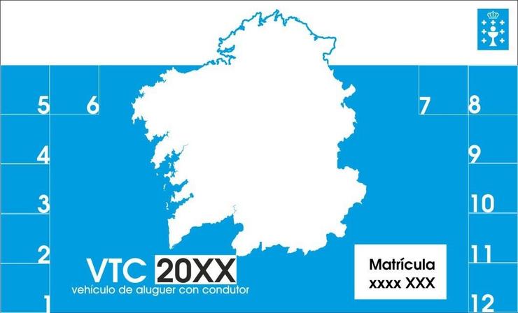 Os VTC autorizados en Galicia deberán identificarse cun distintivo obrigatorio a partir deste mércores. XUNTA DE GALICIA / Europa Press