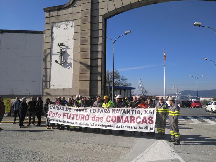Traballadores do naval en Ferrol / Arquivo / Europa Press