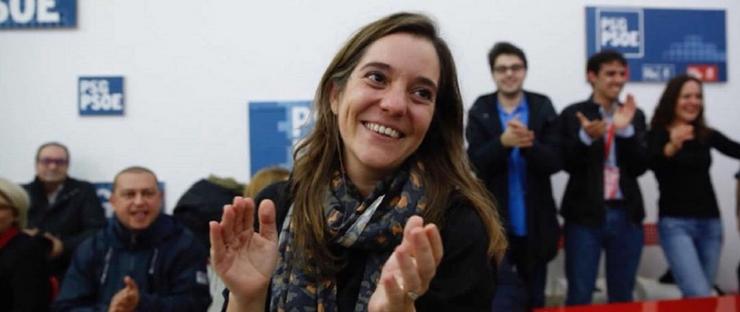 Inés Rey nun acto do PSOE da Coruña 