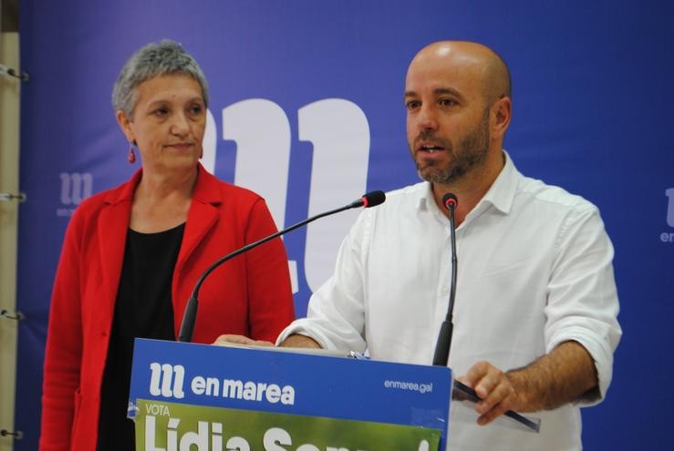 Luis Villares e Lidia Senra. EN MAREA