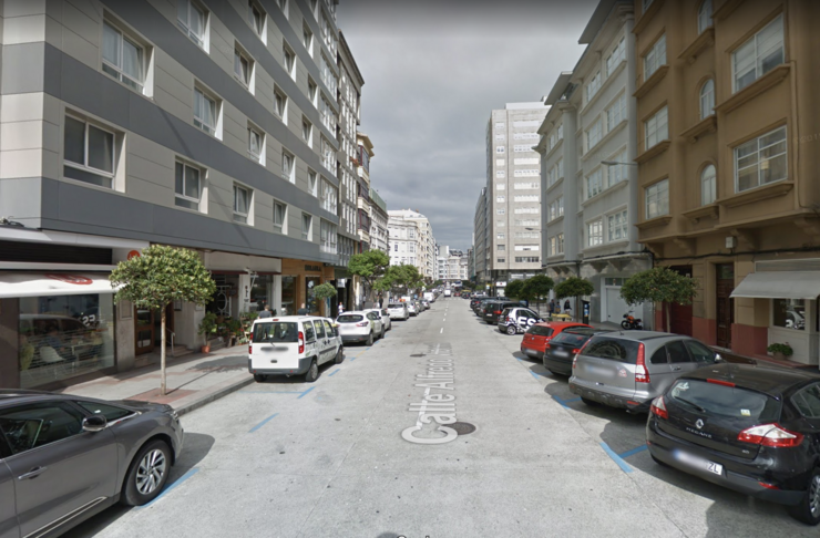 Rúa Alfredo Vicenti na Coruña 