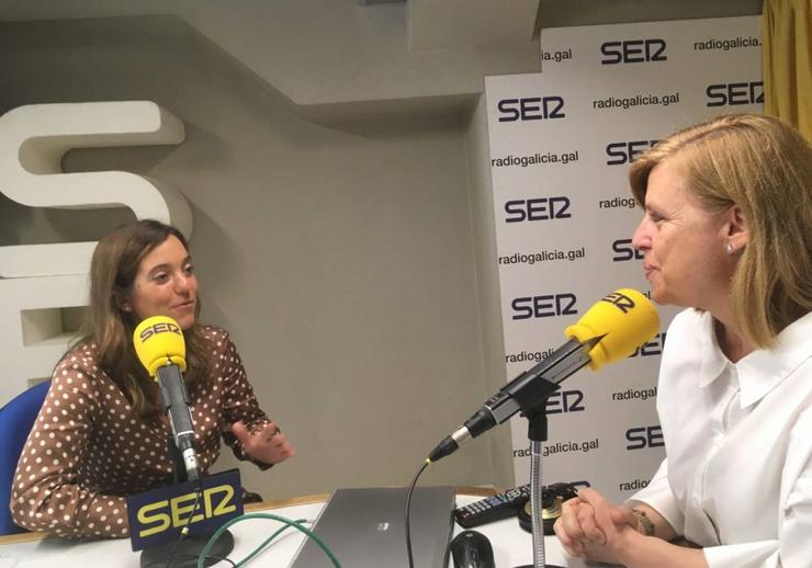 Inés Rei, alcaldesa da Coruña, en entrevista en Radio Galicia Cadea Ser. CADEA SER / Europa Press