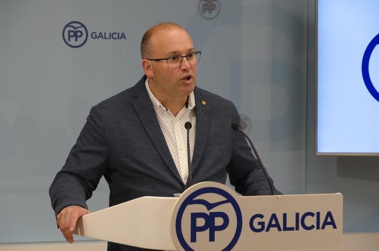 Miguel Tellado en rolda de prensa / PPDEG / Europa Press