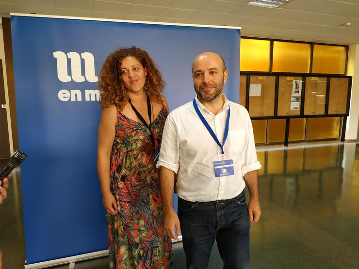 O portavoz e a viceportavoz de En Marea, Ana Seijas e Luís Villares.. PEDRO DAVILA-EUROPA PRESS / Europa Press