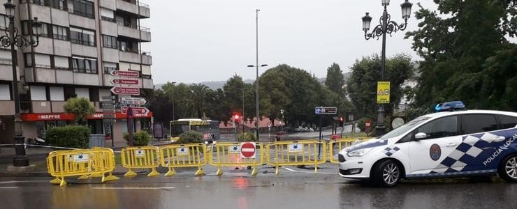 Imaxe de incidencias polas treboadas.. CONCELLO DE OURENSE 