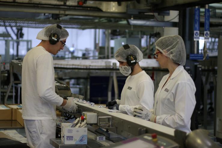 Fàbrica de Nestlé a Pontecesures (Pontevedra). NESTLÉ - Arquivo 