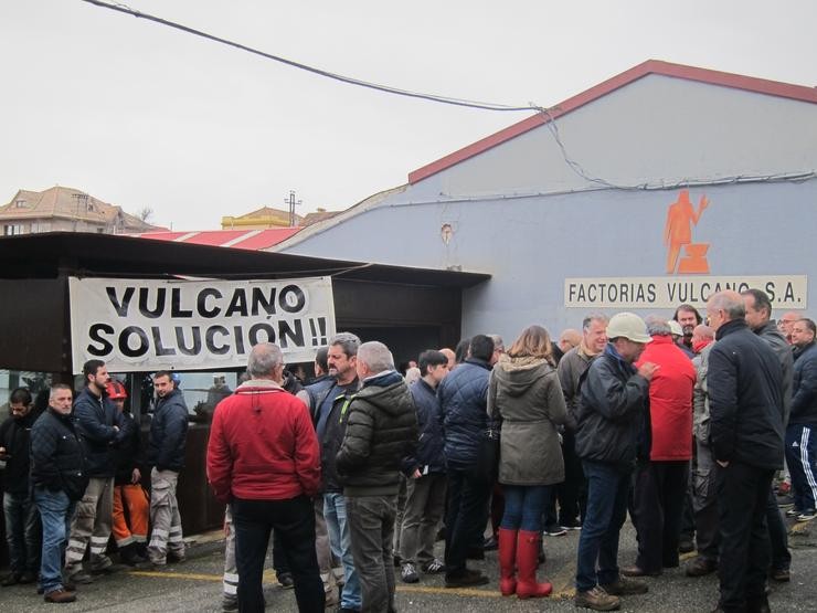 Concentración de traballadores do estaleiro Vulcano. EUROPA PRESS - Arquivo / Europa Press