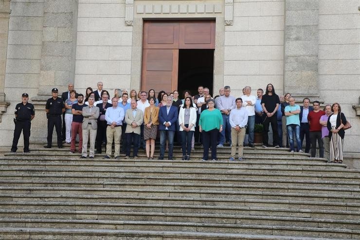 Concentración desenvolvida no Parlamento de Galicia. PARLAMENTO DE GALICIA 