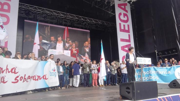 Manifestación do BNG no Día da Patria 2019